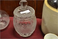 Crystal covered jar