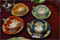 4 matching hammersley cups & saucers