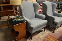 matching wing back chair
