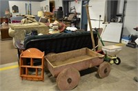 primitive farm wagon