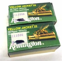 (100 Rnds) Yellow Jacket Hyper Velocity .22 Ammo