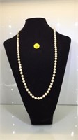 14K GOLD CLASP ON PEARL NECKLACE