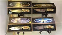 4 NEW DECORATIVE KNIVES IN BOXES