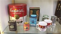 9 PC - REPRODUCTION TINS & MORE