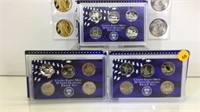 3 PC U.S. STATES MINT QUARTERS PROOF SET