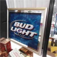 Bud light framed mirror