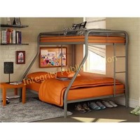 Dhp 5418096 Silver Metal Twin Full Bunk Bed $159**