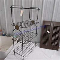 Black iron rack