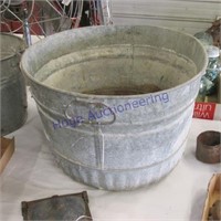 Galvanized basket