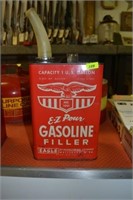 Vintage E-Z Pour Gasoline Filler Can