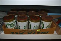 Case of Quaker State Oil Cans (Full)