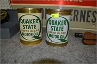 Vintage Quaker State Oil Cans