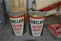 Sinclair Oil Cans