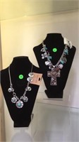 2 FASHION NECKLACES & EARRING SETS