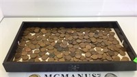 TRAY OF MIXED DATE / MINT WHEAT PENNIES