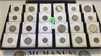24 PC LOT OF SILVER COINS