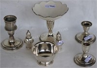 LOT OF 7 PCS. STERLING SILVER, 6 WEIGHTED,