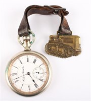 ROCKFORD WATCH CO. SILVER PLATED POCKET WATCH