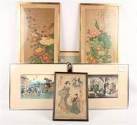6 PIECES OF MIXED CHINESE ARTWORK
