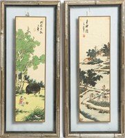 (2) CHINESE RICE PAPER PAINTINGS