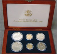 U.S. Columbus Quincentenery Coin Set.
