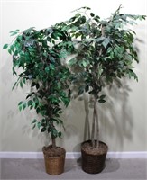 2 DECORATIVE ARTIFICIAL TREES