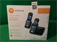 MOTOROLA DECT 6.0 DIGITAL CORDLESS PHONE W/ ANSWER