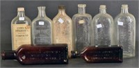 Collection Of Embossed Bottles
