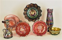 Collection Of Fenton Carnival Glass