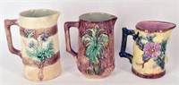 Group Of Majolica Pitchers