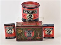 Collection Of Four Sir Walter Raleigh Tobacco Tins