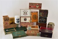 Collection Of Wood Cigar Boxes