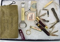 Collection Of Pocket Knives & Advertising