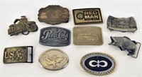 Collection Of Advertising Belt Buckles