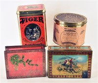Collection Of Four Tobacco Tins