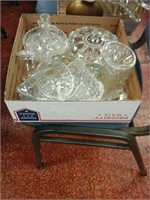 Box of crystal dishware