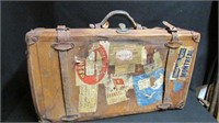 Wonderful old leather suitcase