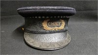 Antique original Truro Fire Chief hat