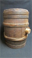 Small early wooden keg