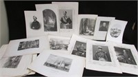 Collection of over 60 steel engravings