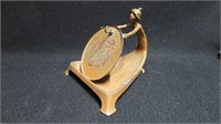 Art Nouveau lady pocket watch/mirror holder