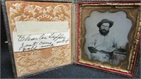 Cased ambrotype of Charles Tupper Gold mine