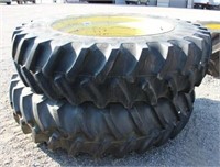 PAIR OF 18.4R46 TIRES & RIMS