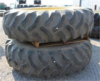 PAIR OF 20.8X42 TIRES & RIMS