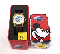 Disney Mickey Mouse watch with moving face in