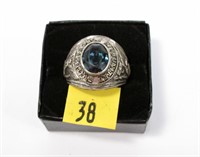Sterling silver men's United States Air Force ring