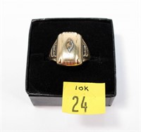 10K Yellow gold men's ring