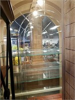 Glass display unit side doors