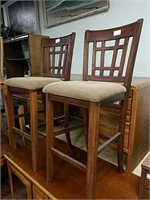 Pair of two bar stools