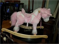 Pink rocking horse